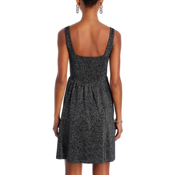 Aqua Womens Metallic Short Mini Dress
